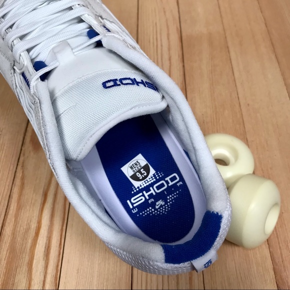 Nike SB Ishod Wair Summit White Blue Skate Shoes - Picture 4 of 5
